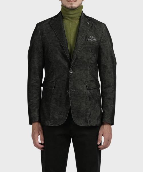 черный slim fit вельвет куртка