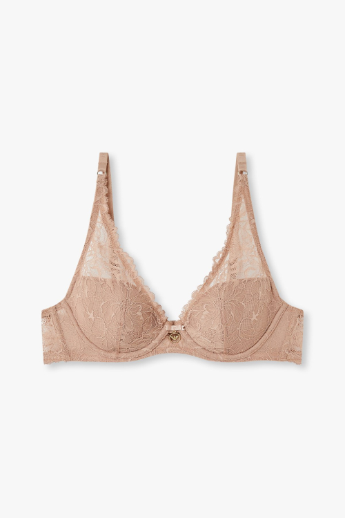 [EMPORIO ARMANI UNDERWEAR] Бюстгальтер с вышивкой Light Brown 0824385509