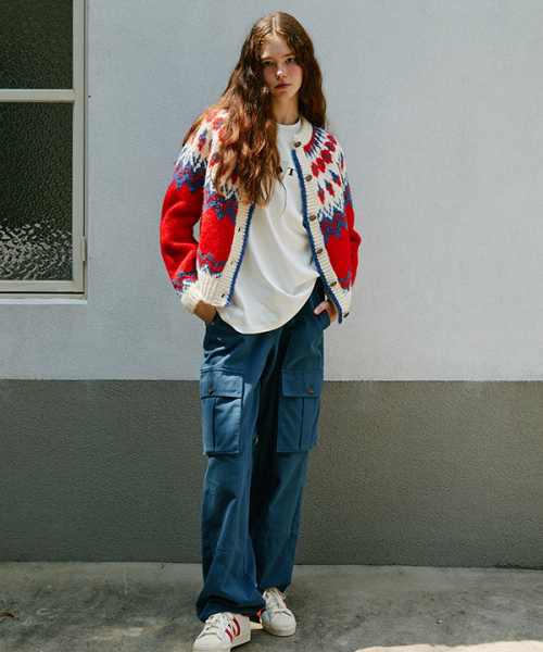 Drawstring Cargo Pants (Navy)