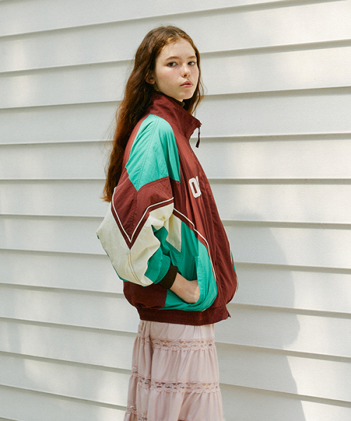 그린버터 Two-way Windbreaker Jacket (Burgundy)