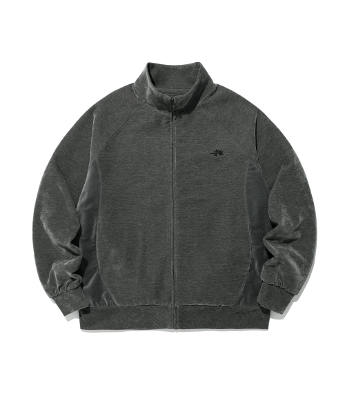 VELOUR TRACK JACKET_GREY(NG2EFUB933A)