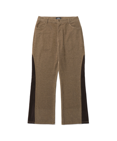 VELOUR BOOTSCUT PANTS_BROWN(NG2EFUPA11A)