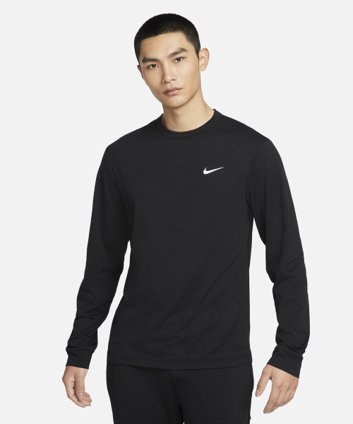 M NK DF UV HYVERSE LS - BLACK/(WHITE)