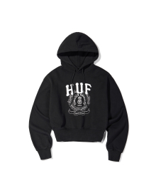 (W) HUF X REDDY PINNACLE UNIVERSITY HOODIE [BLACK]