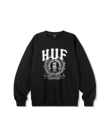 HUF X REDDY PINNACLE UNIVERSITY CREWNECK [BLACK]