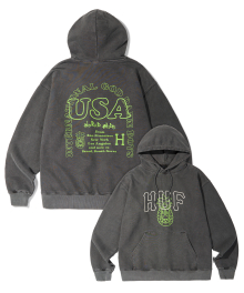 HUF X REDDY PINNACLE USA HOODIE [CHARCOAL]