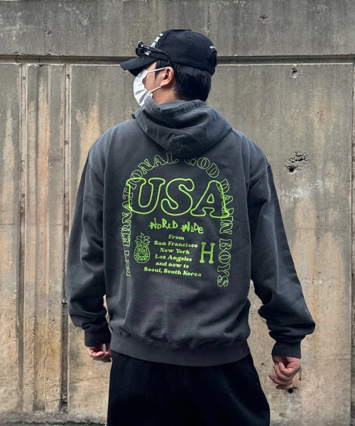 ★HUF★HUF X REDDY PINNACLE USA HOODIE★ HUF-SET-TT-F-Z-