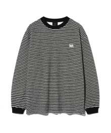 TAG TOWEL STRIPE LONGSLEEVE - BLACK