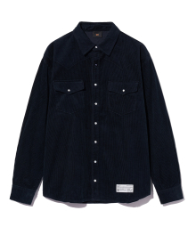 AIM WESTERN CORDUROY SHIRTS - NAVY