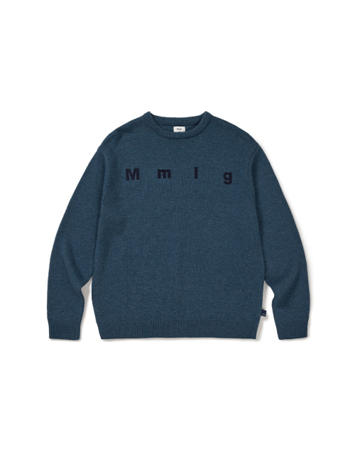 [Mmlg] BETWEEN KNIT (DUST BLUE)