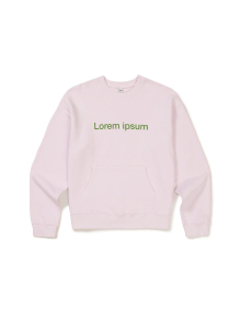 [Mmlg] BLANK LETTER SWEAT (POWDER PINK)