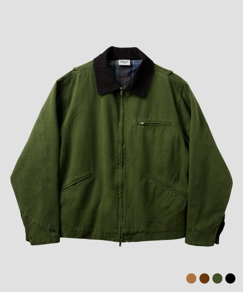 Куртка-рабочая оверсайз вареная Khaki SMOT4658