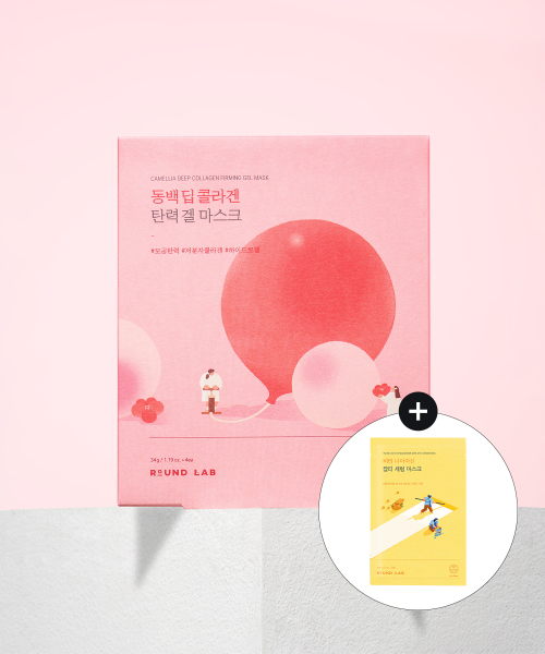 라운드랩() [비타마스크1매증정] 동백 딥 콜라겐 탄력 겔 마스크 4매 상품 이미지