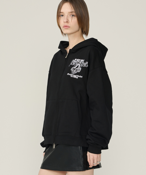 LOVE’S HANDCUFFS HOOD ZIPUP черный