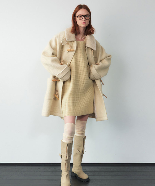 MUSINSA公式 | MARRON EDITION 24 Fall_ Hoody Duffle coat (2 COLOR)