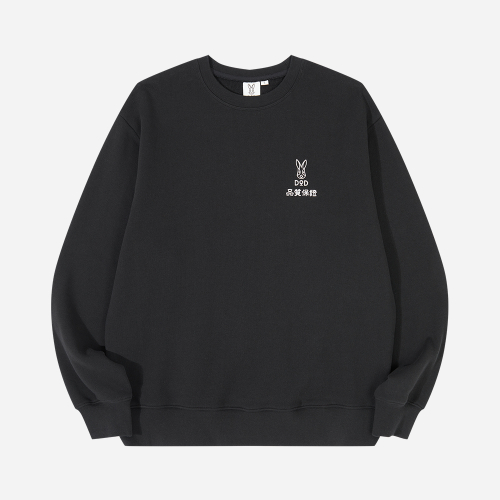 디오디() 챔프 그래픽 맨투맨 - BLACK 상품 이미지