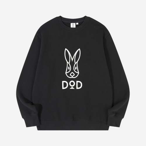 디오디() 챔프 베이직 로고 맨투맨 - BLACK 상품 이미지