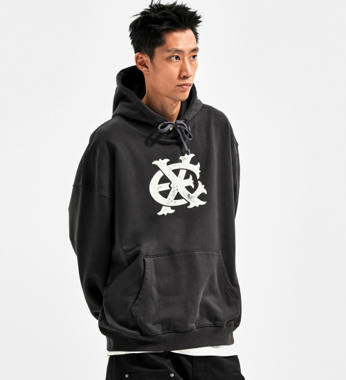 EX SYMBOL HOODIE CHARCOAL