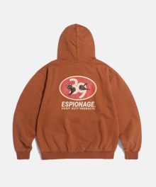 39 BATTERY Heavyweight Hoodie Burnt Orange