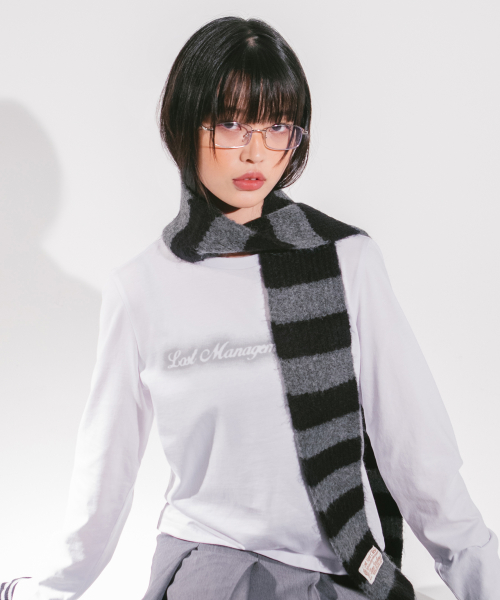 ★24-25FW新作★LMC★WM BLUR LOGO LONG SLEEVE WM BLUR LOGO LONG SLEEVE black - LMC | 엘엠씨