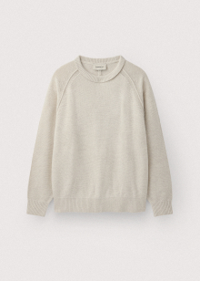 Fine merino wool crew neck pullover_Lamb