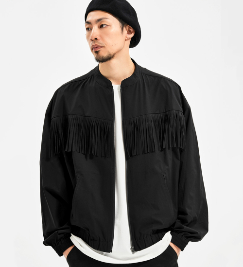 FRINGE JACKET черный