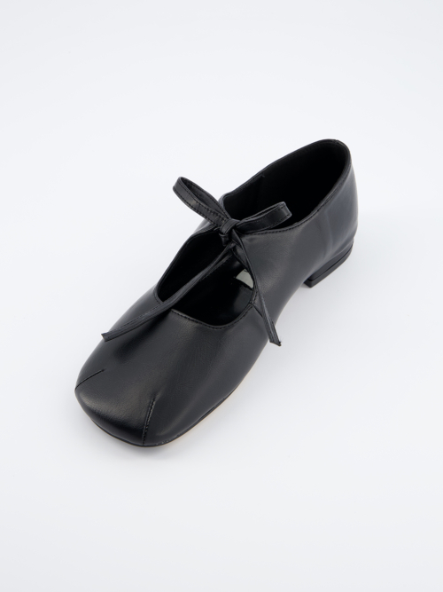 MUSINSA ATT Ribbon Tie Flat Black Musinsa att ribbon tie flat black