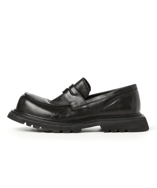 MUSINSA | DNSR Mammoth Horseleather Loafer Black