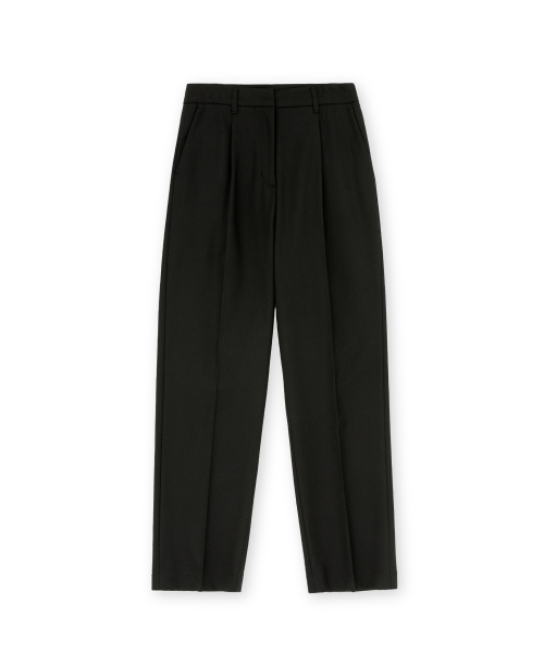 Брюки W с одной складкой, Black
