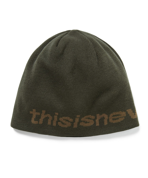 MUSINSA公式 | THISISNEVERTHAT SP-Logo No Cuff Beanie - Charcoal