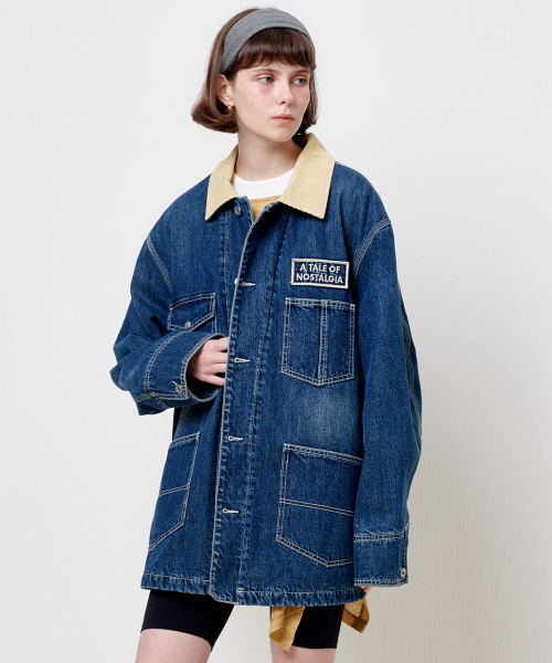 Джинсовая куртка-рабочая mid blue