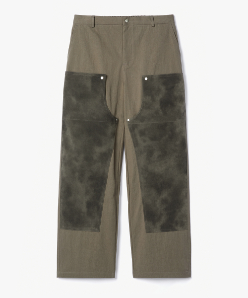Снэп двойное колено Carpenter брюки — Brown