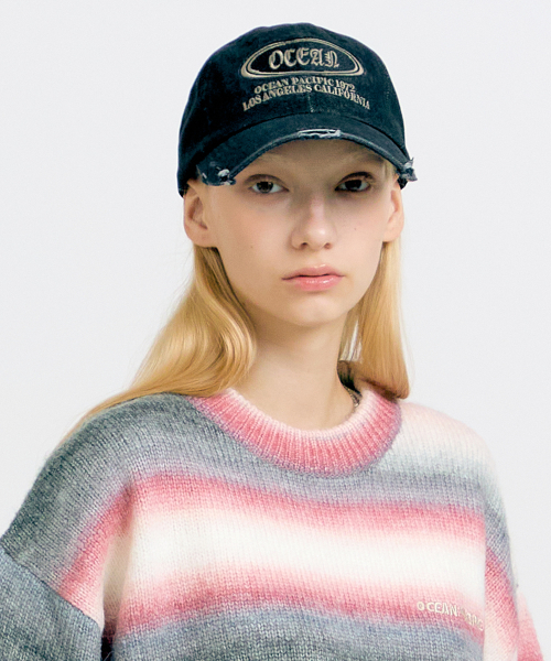 OP]DENIM WASHED LOGO BALLCAP [2 COLOR]