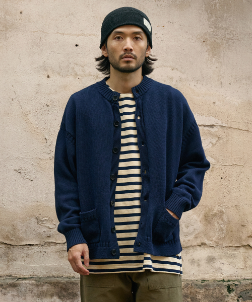 Плотный кардиган fisherman_Navy