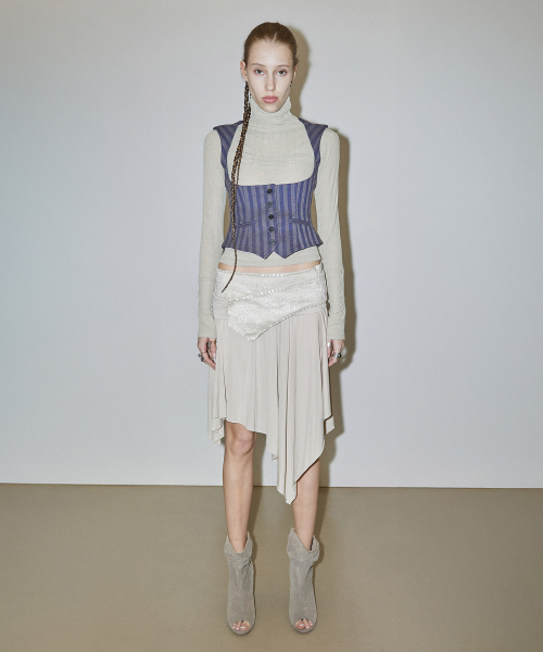 스컬프터(SCULPTOR) Beaded Jersey Skirt Raw - 사이즈 & 후기