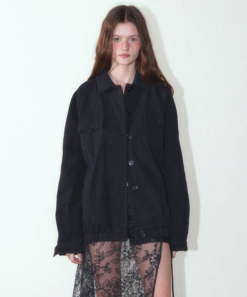 Suede blouson Куртка (Black)