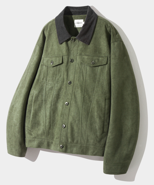 ASI OG Essential Trucker куртка — Suede Olive