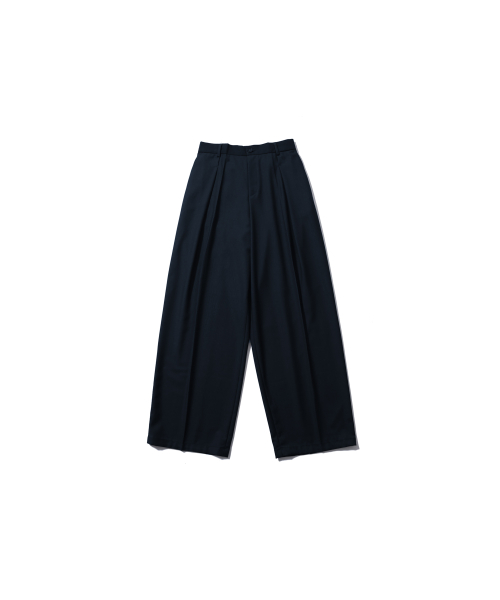 DRAPE DEEP ONE-TUCK Брюки (NAVY)