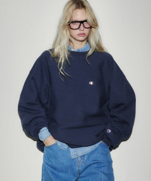 [Champion X NOHANT] Reverse Weave® LONELY/LOVELY REVERSIBLE SWEATSHIRTS DARK NAVY