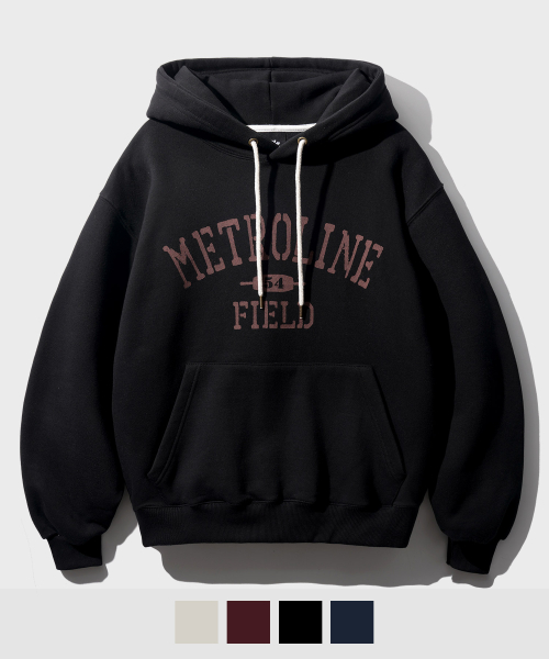 Худи на флисе New Wave Metroline Black YKHD1495