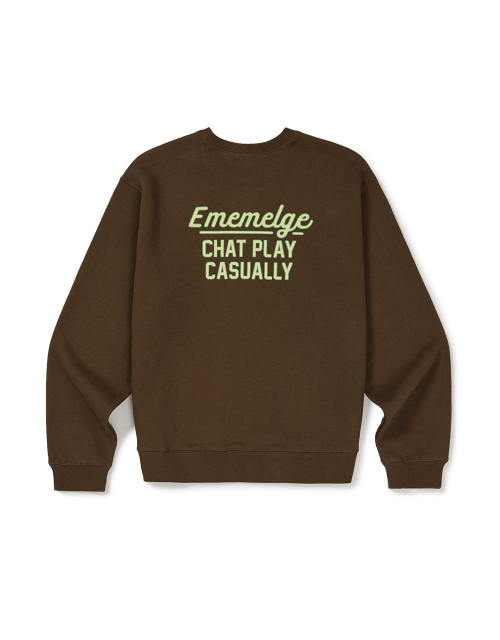 [Mmlg] SIGN BOARD SWEAT (AMBER BROWN)