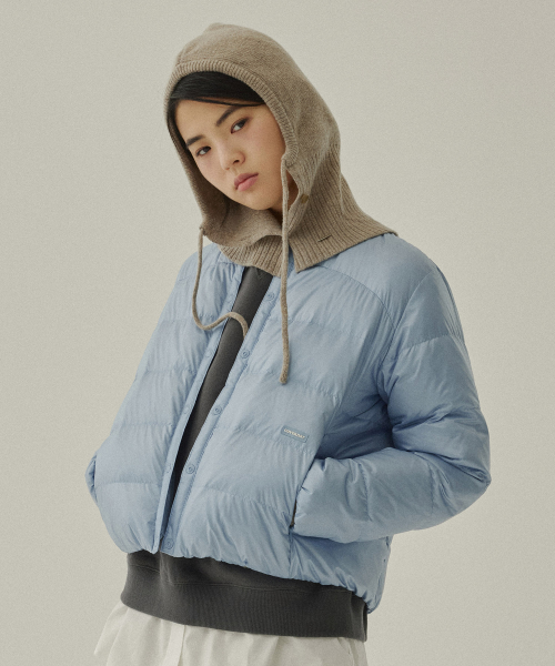 Женский пуховик без воротника RDS Coverlite Light Blue