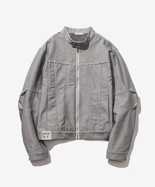 Байкерская джинсовка_Grey