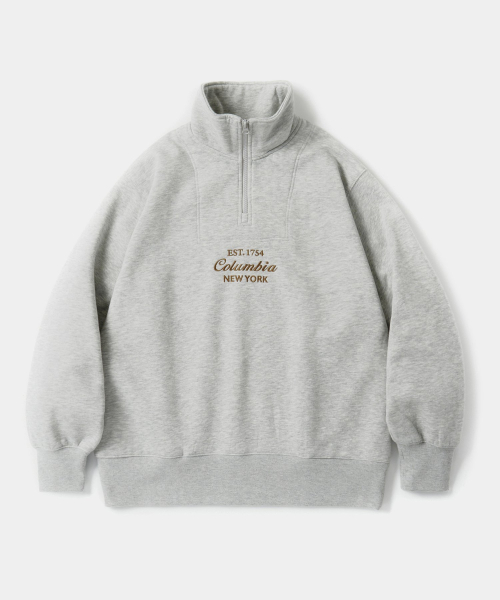 CU BIG SCRIPT TERRY H/ZIP SWEATSHIRTS Mсерый