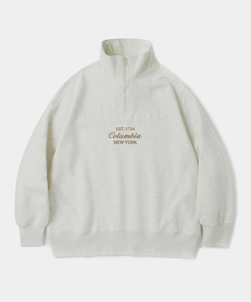 Свитшот на молнии CU BIG SCRIPT TERRY H/ZIP SWEATSHIRTS (Oatmeal)