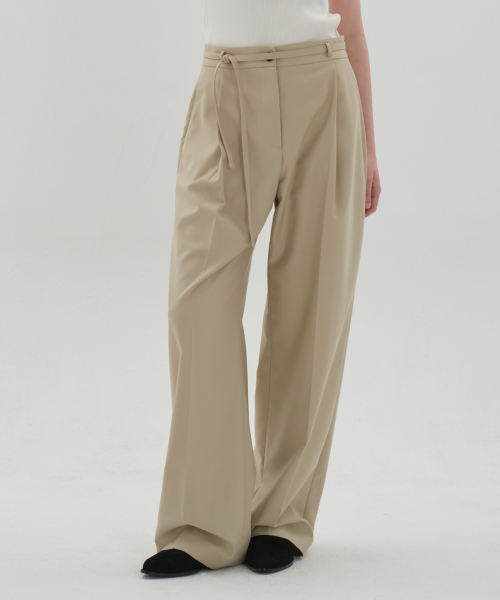Брюки Classic Strap Pants_Beige
