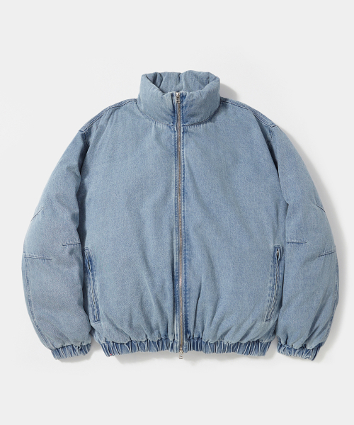 Джинсовый пуховик оверсайз B/S STREET DENIM OVER PUFFER Light Denim