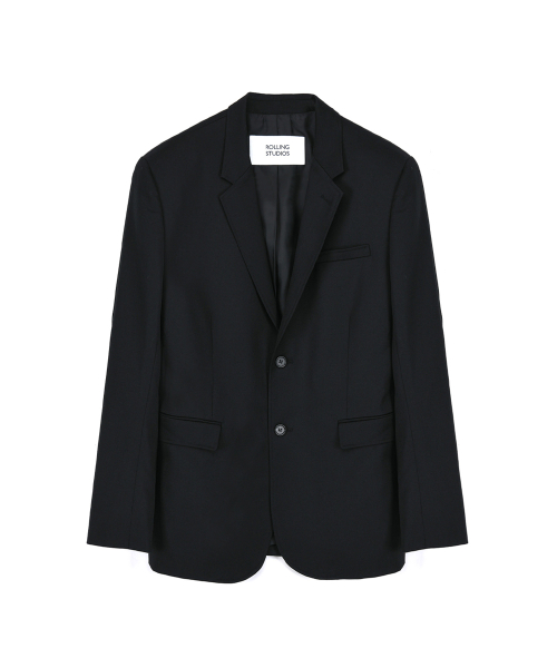 CLASSIC TAILORED JACKET WOOL GABARDINE BLACK
