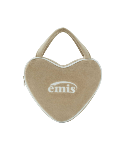 이미스(EMIS) VELOUR HEART TOTE BAG-BEIGE - 사이즈 & 후기 이미스(EMIS) VELOUR HEART TOTE BAG-BEIGE - 사이즈 & 후기