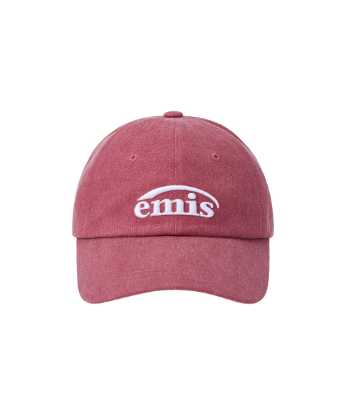 NEW LOGO PIGMENT BALL CAP-RED
